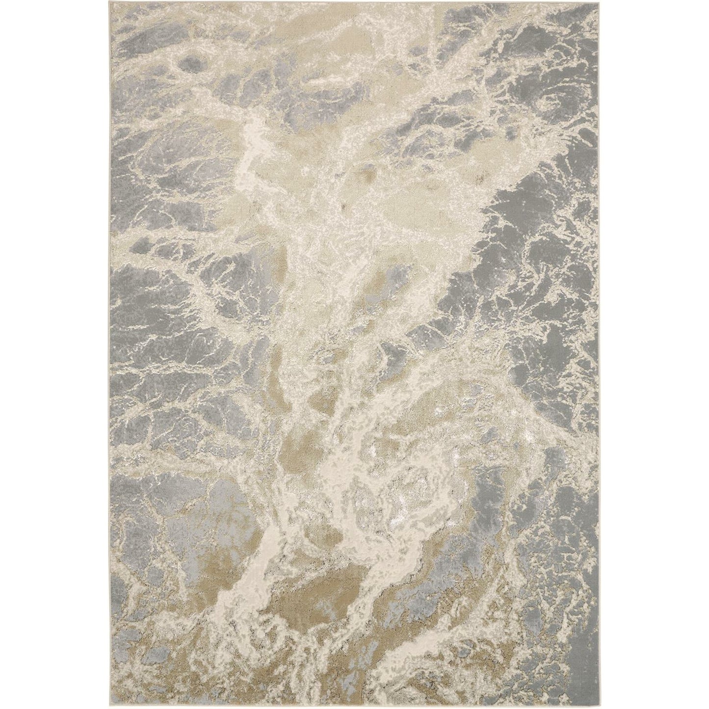 001 SI-1751792,SI-1751793,SI-1751795,SI-1751797,SI-1751798 | Primary Silo | Aura Rug - 3563F by Feizy in ivory, silver, gold. Made from polyester, polypropylene in a unique style.