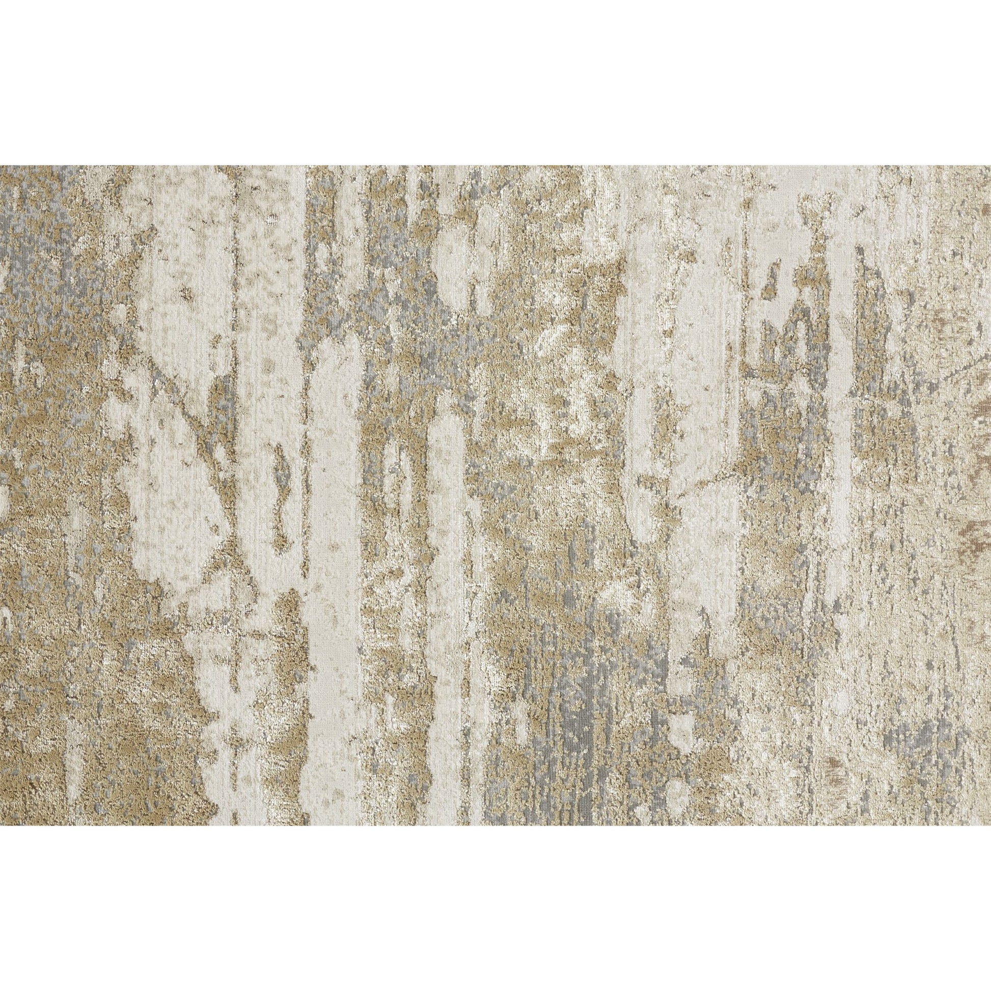 Aura Rug - 3567F by Feizy in ivory, gold, gray. Made from polyester, polypropylene in a unique style.
