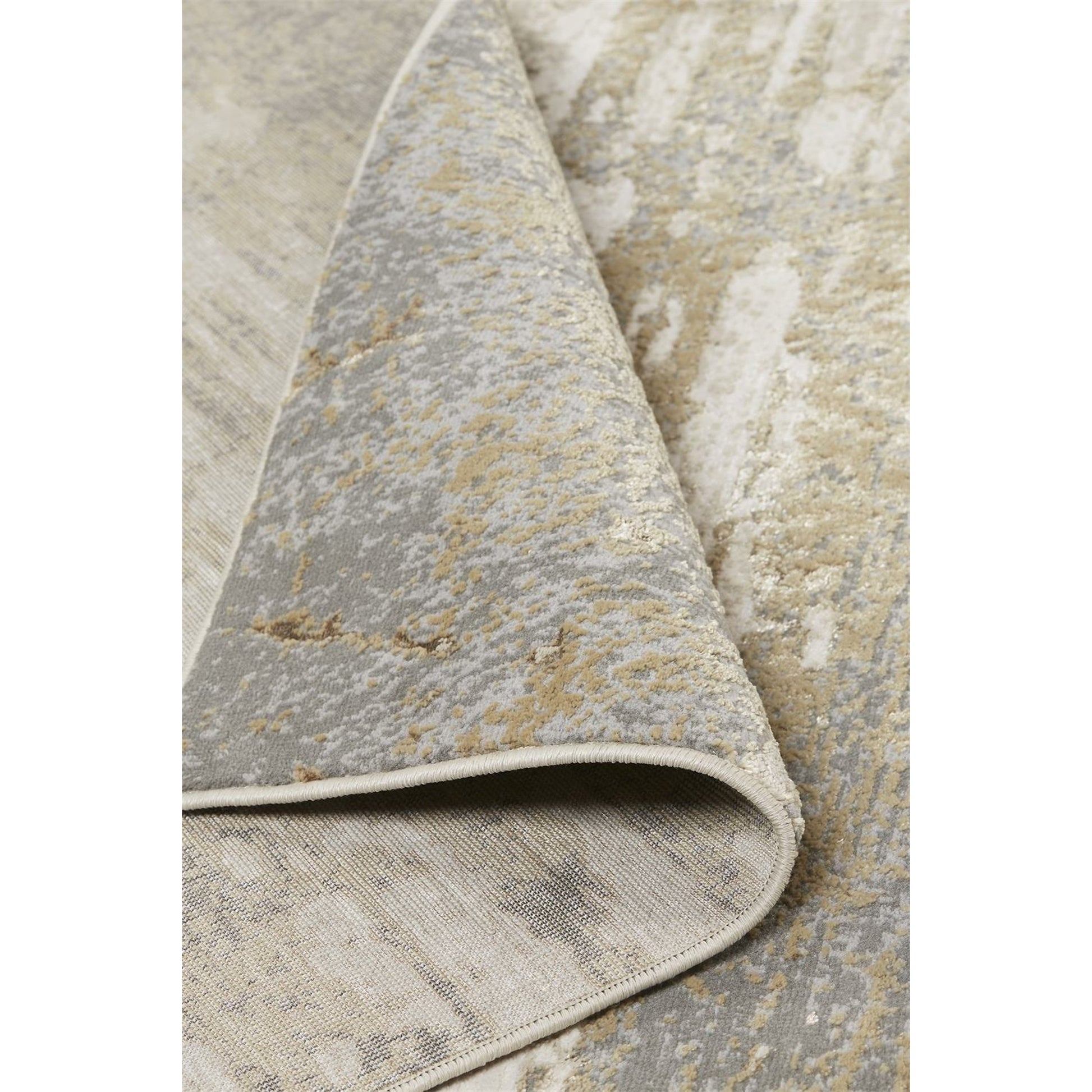 Aura Rug - 3567F by Feizy in ivory, gold, gray. Made from polyester, polypropylene in a unique style.