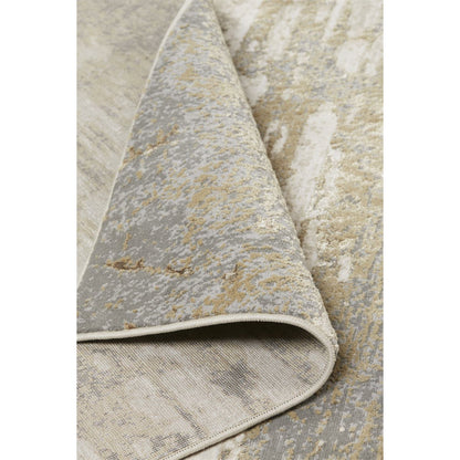Aura Rug - 3567F by Feizy in ivory, gold, gray. Made from polyester, polypropylene in a unique style.