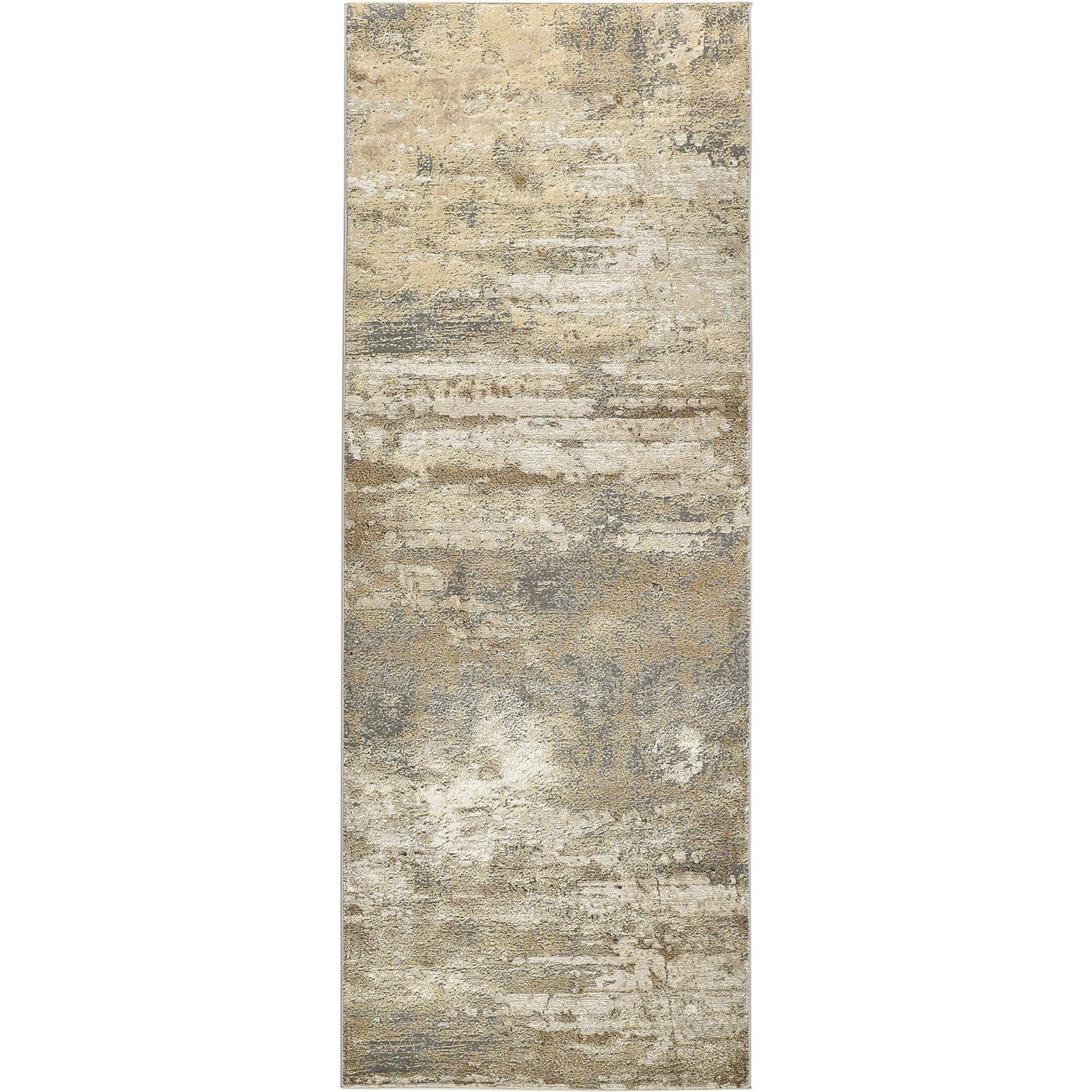 Aura Rug - 3567F by Feizy in ivory, gold, gray. Made from polyester, polypropylene in a unique style.
