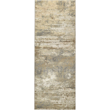 Aura Rug - 3567F by Feizy in ivory, gold, gray. Made from polyester, polypropylene in a unique style.