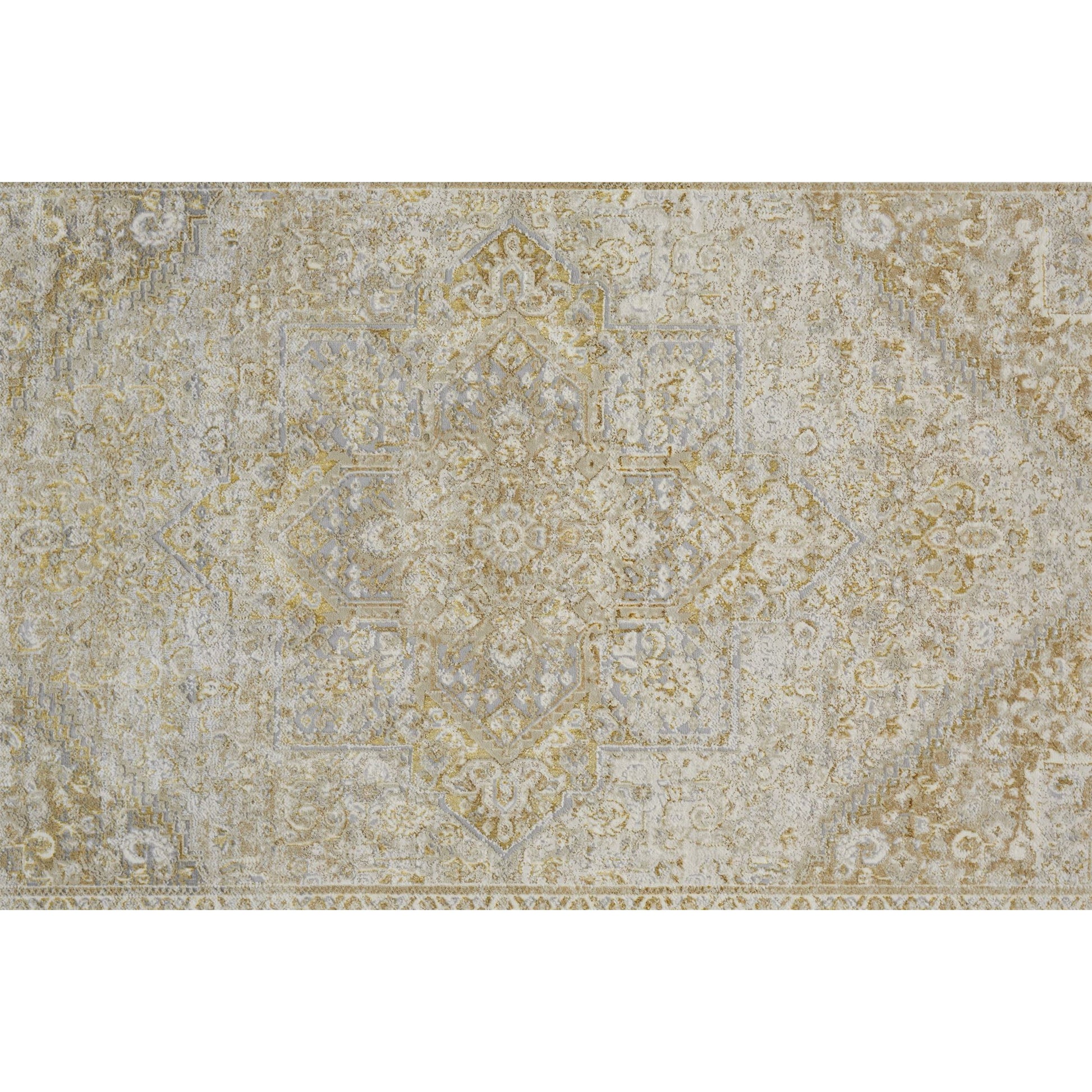 Aura Oriental Rug - 3734F by Feizy in ivory, gold. Made from polyester, polypropylene in a unique style.