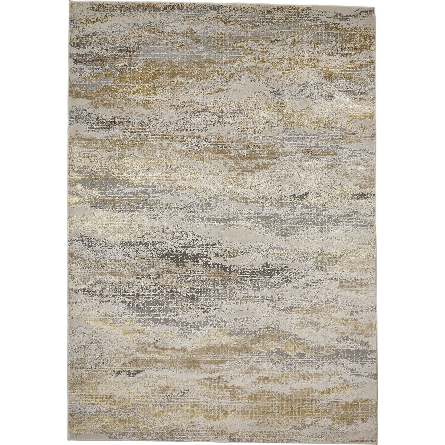 003 SI-1752132,SI-1752133,SI-1752135,SI-1752136,SI-1752137 | Primary Silo | Aura Rug - 3735F by Feizy in gold, gray, ivory. Made from polyester, polypropylene in a unique style.