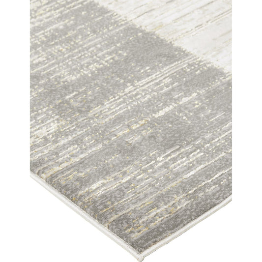 Aura Rug - 3736F by Feizy in gray, ivory. Made from polyester, polypropylene in a unique style.