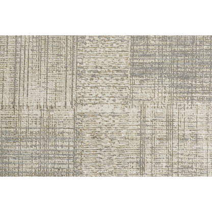 Aura Rug - 3736F by Feizy in gray, ivory. Made from polyester, polypropylene in a unique style.