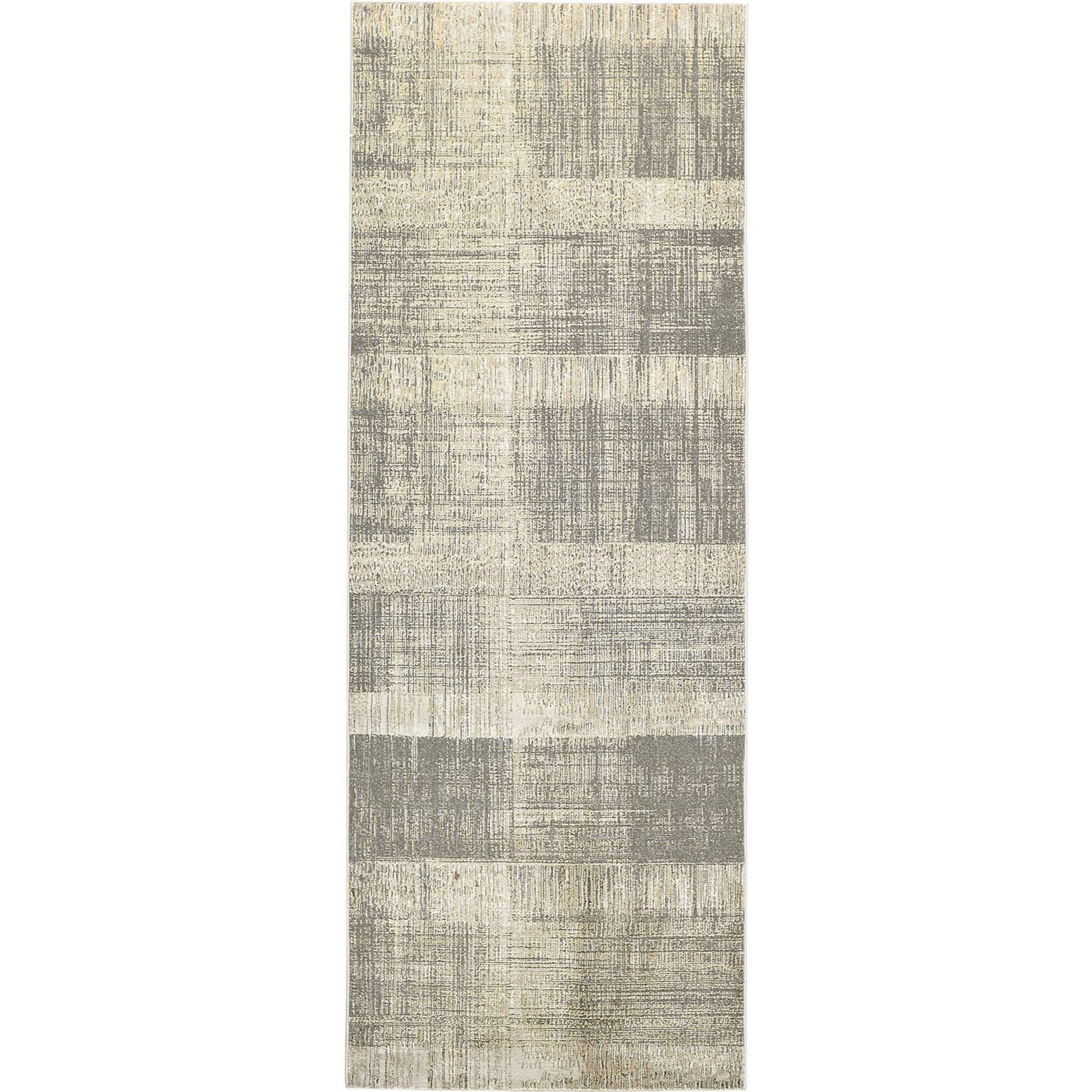 Aura Rug - 3736F by Feizy in gray, ivory. Made from polyester, polypropylene in a unique style.