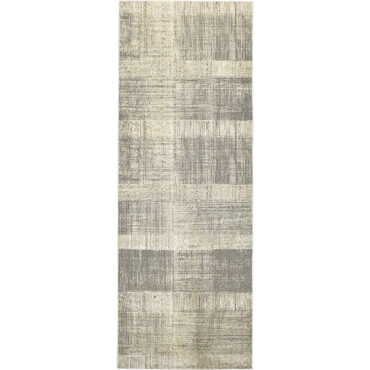 Aura Rug - 3736F by Feizy in gray, ivory. Made from polyester, polypropylene in a unique style.