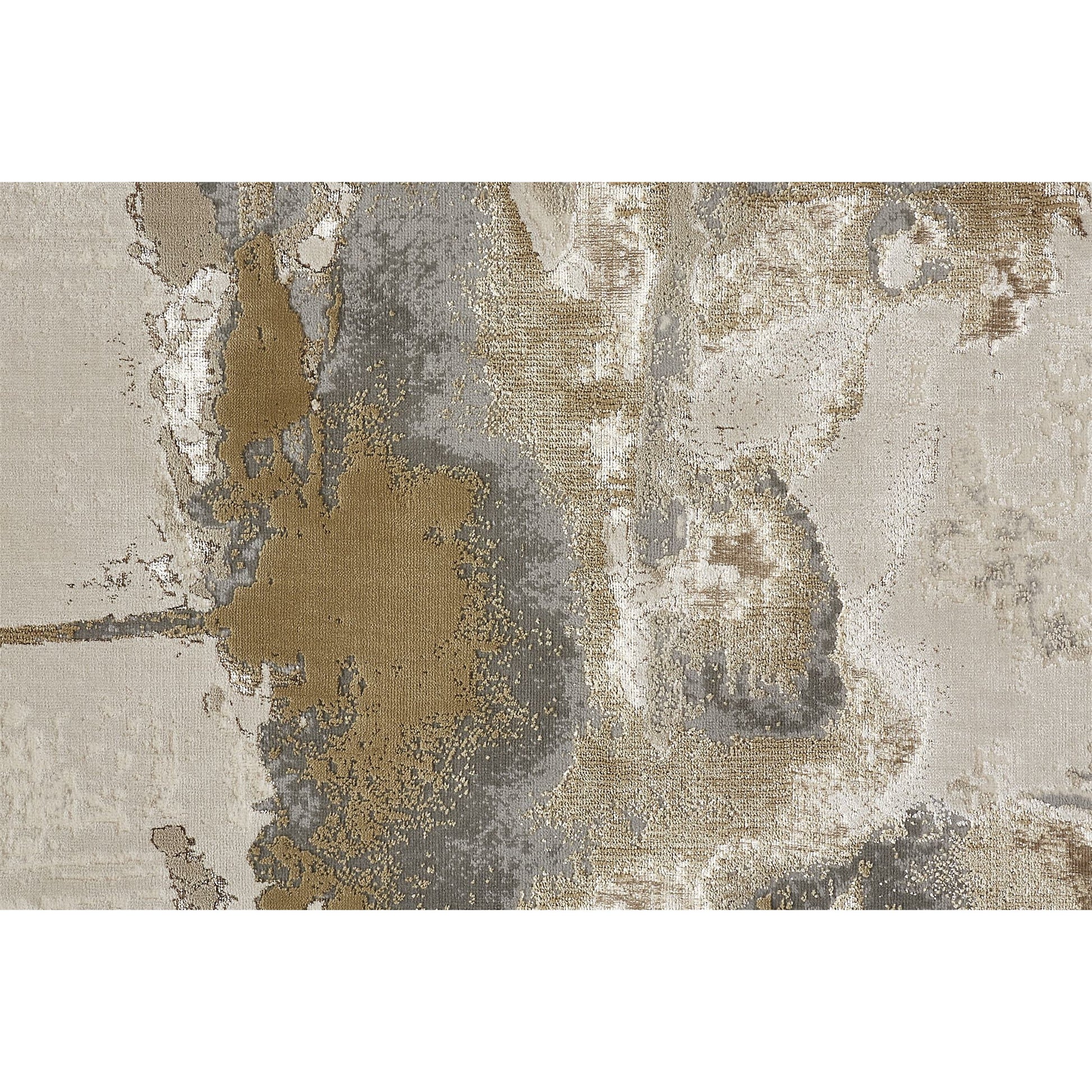 Aura Rug - 3737F by Feizy in gray, ivory, gold. Made from polyester, polypropylene in a unique style.
