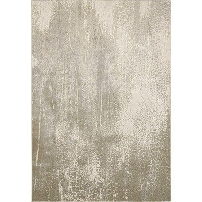 Aura Rug - 3739F by Feizy in ivory, gray, gold. Made from polyester, polypropylene in a unique style.