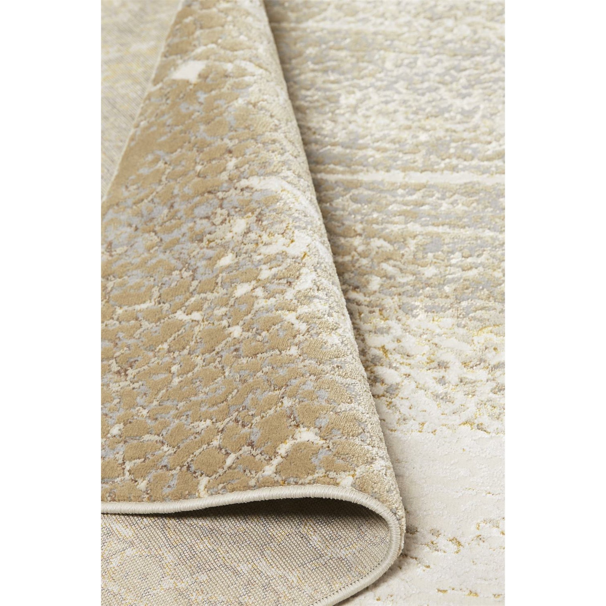 Aura Rug - 3739F by Feizy in ivory, gray, gold. Made from polyester, polypropylene in a unique style.