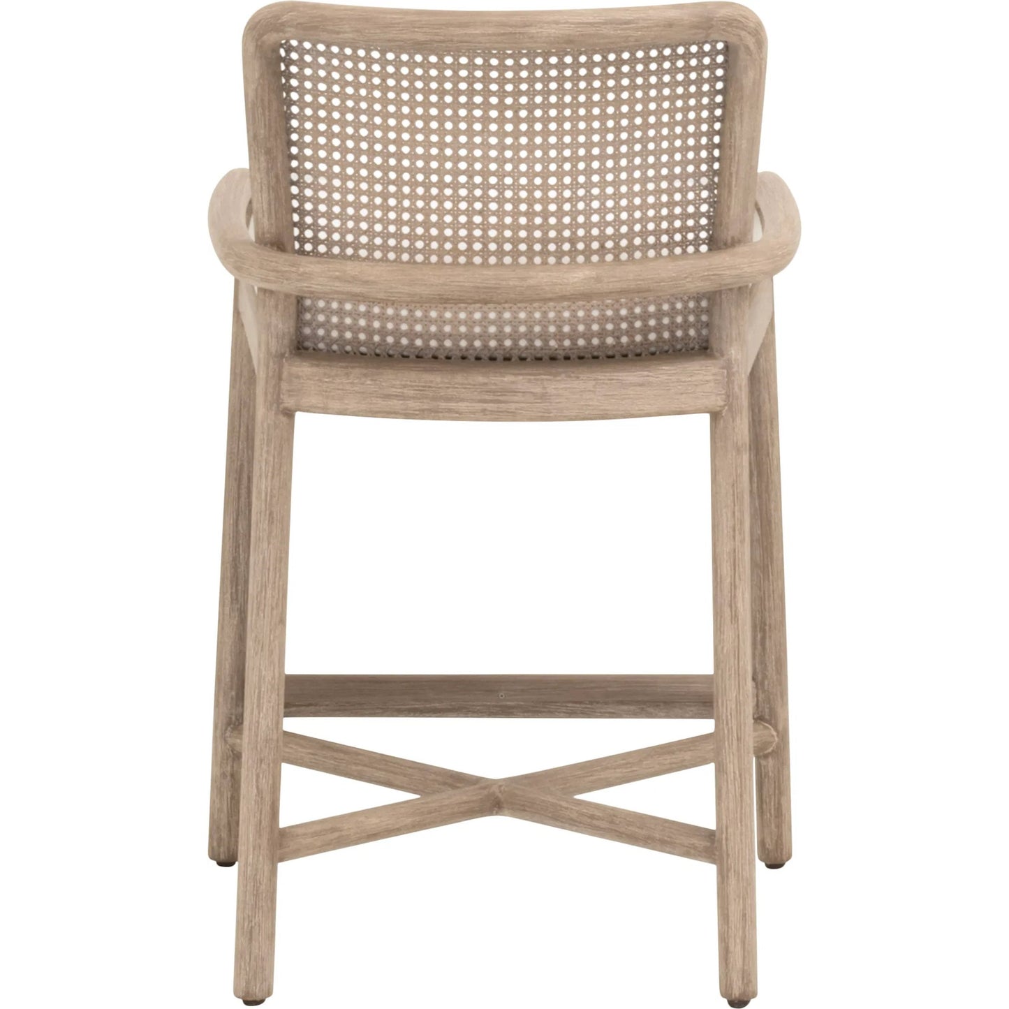 005 SI-2472597 | Additional Silo | Avalon Counter Stool by Essentials For Living in livesmart peyton pearl, natural gray mahogany, cane. Made from solid mahogany wood in a transitional style.