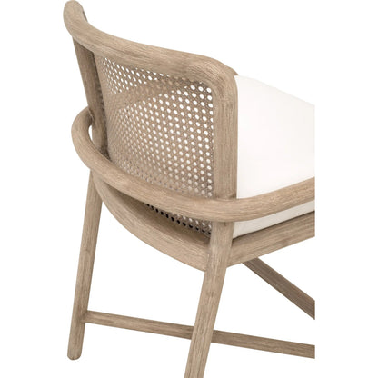 Avalon Counter Stool by Essentials For Living in livesmart peyton pearl, natural gray mahogany, cane. Made from solid mahogany wood in a transitional style.
