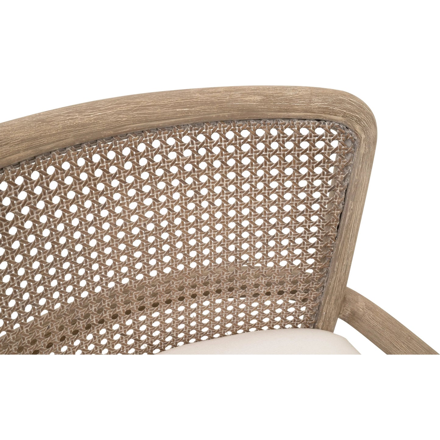 009 SI-2472597 | Closeup | Avalon Counter Stool by Essentials For Living in livesmart peyton pearl, natural gray mahogany, cane. Made from solid mahogany wood in a transitional style.