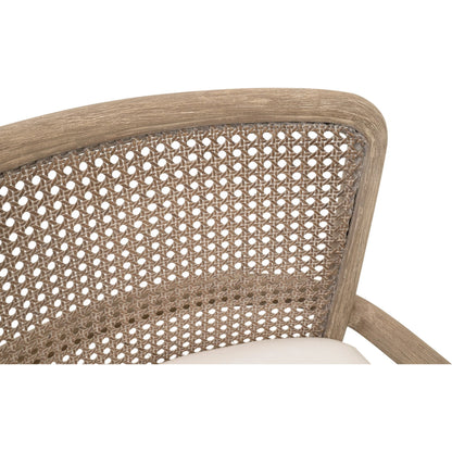 Avalon Counter Stool by Essentials For Living in livesmart peyton pearl, natural gray mahogany, cane. Made from solid mahogany wood in a transitional style.