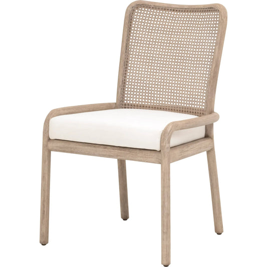 Avalon Dining Chair (Set of 2) by Essentials For Living in livesmart peyton pearl, natural gray mahogany, cane. Made from solid mahogany wood in a transitional style.
