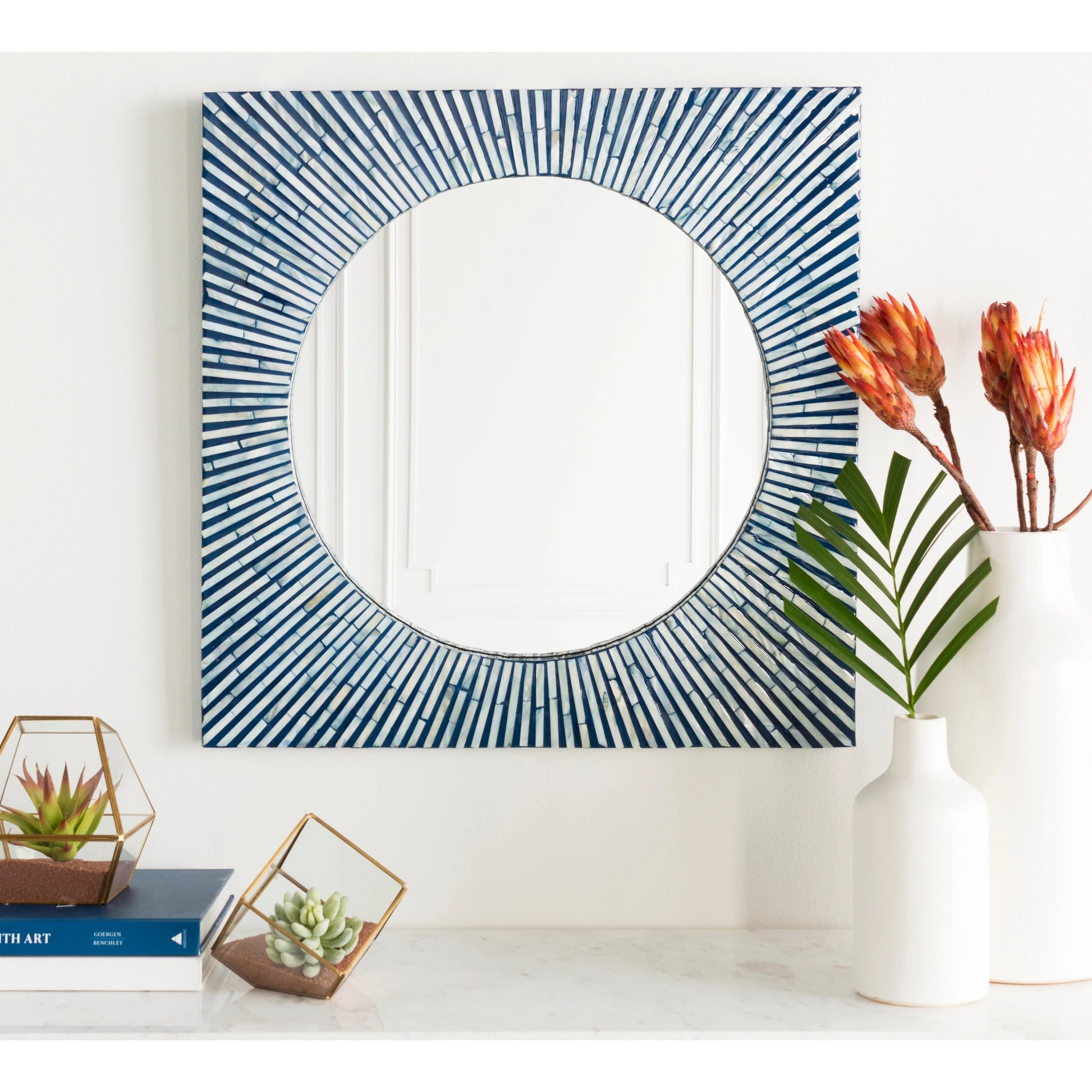 Avondale - 16228 by Livabliss in blue. Made from mdf in a eclectic & global style.