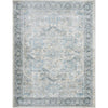 Light Beige, Light Gray, Gray, Pale Blue, Deep Teal, Denim / 2' x 2'11"