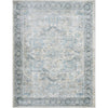 Light Beige, Light Gray, Gray, Pale Blue, Deep Teal, Denim / 2' x 2'11"