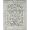 Light Beige, Gray, Light Gray, Pale Blue, Tan, Deep Teal / 2' x 2'11"