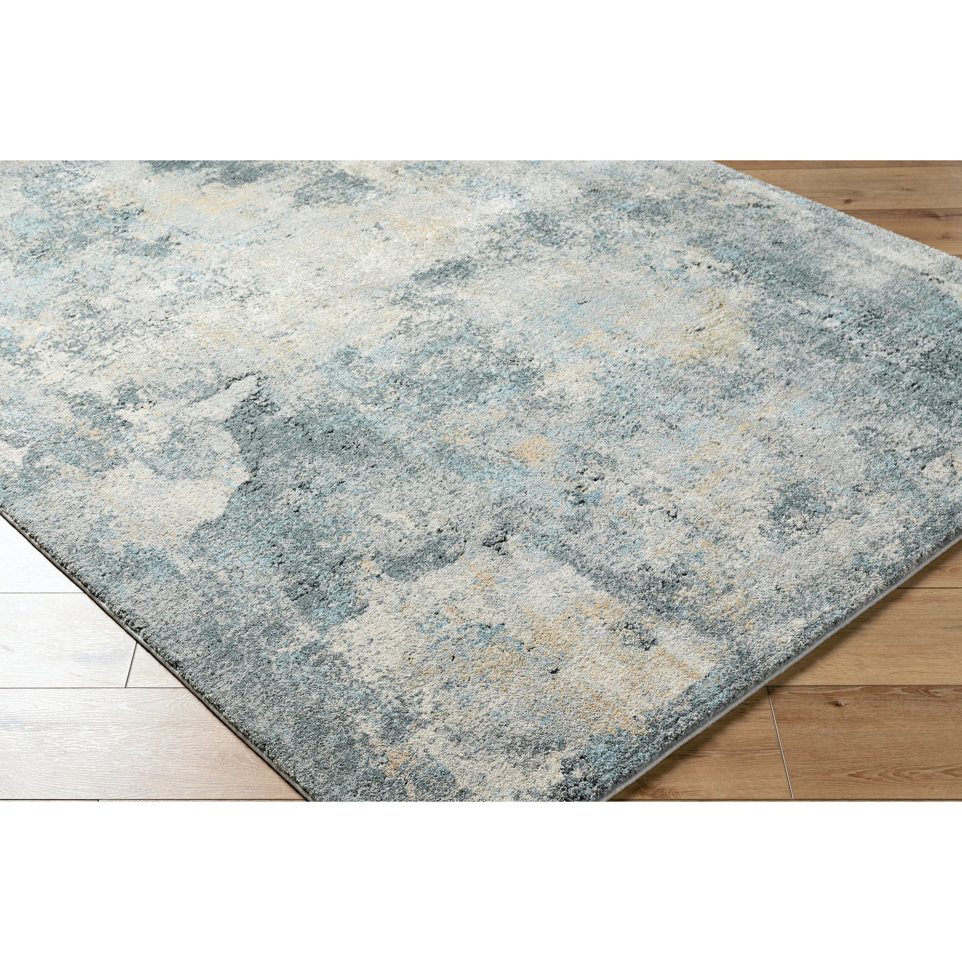 Avellino Rug - 528145 by Livabliss in light gray, gray, light beige, deep teal, pale blue, tan. Made from polypropylene, polyester in a unique style.
