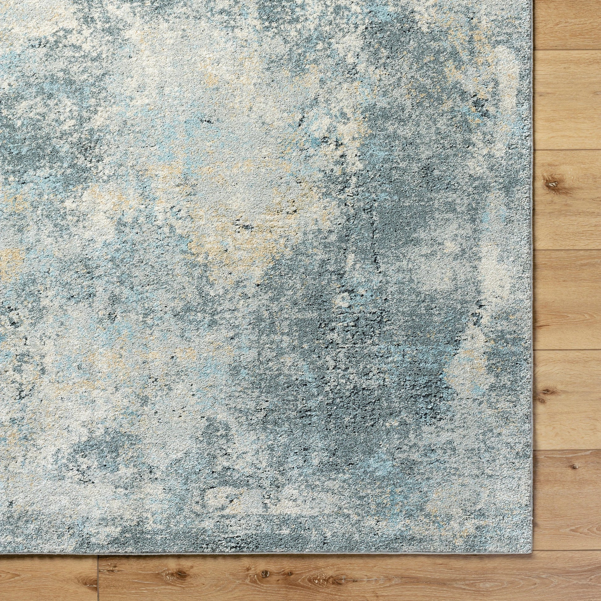 Avellino Rug - 528145 by Livabliss in light gray, gray, light beige, deep teal, pale blue, tan. Made from polypropylene, polyester in a unique style.
