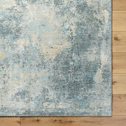 Avellino Rug - 528145 by Livabliss in light gray, gray, light beige, deep teal, pale blue, tan. Made from polypropylene, polyester in a unique style.