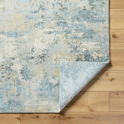 Avellino Rug - 528156 by Livabliss in light gray, light beige, gray, deep teal, pale blue, tan. Made from polypropylene, polyester in a unique style.