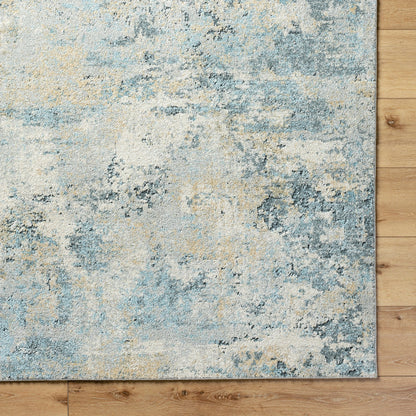Avellino Rug - 528156 by Livabliss in light gray, light beige, gray, deep teal, pale blue, tan. Made from polypropylene, polyester in a unique style.