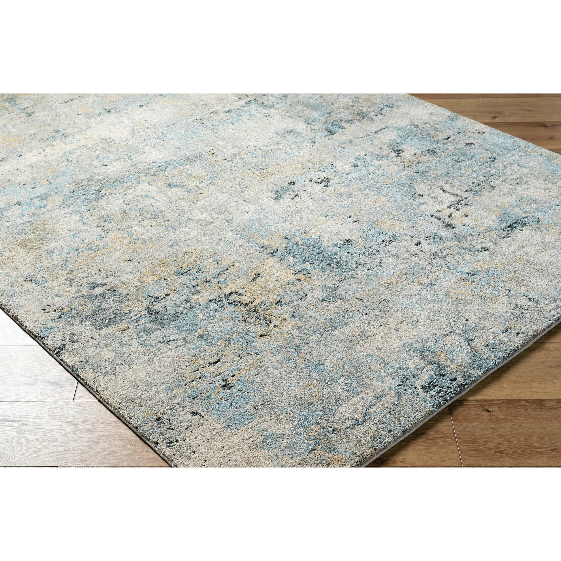 Avellino Rug - 528167 by Livabliss in light gray, light beige, pale blue, tan, deep teal, gray. Made from polypropylene, polyester in a unique style.