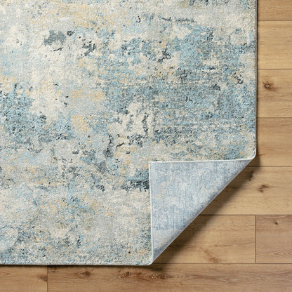 Avellino Rug - 528167 by Livabliss in light gray, light beige, pale blue, tan, deep teal, gray. Made from polypropylene, polyester in a unique style.