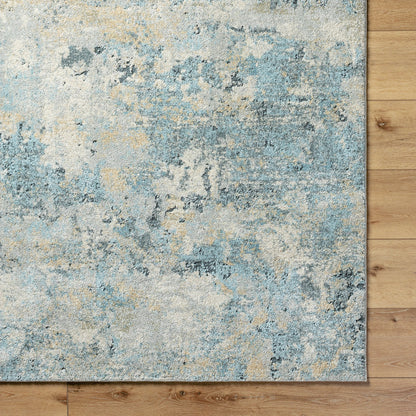 Avellino Rug - 528167 by Livabliss in light gray, light beige, pale blue, tan, deep teal, gray. Made from polypropylene, polyester in a unique style.