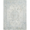 Light Beige, Light Gray, Gray, Deep Teal, Pale Blue, Tan / 2' x 2'11"
