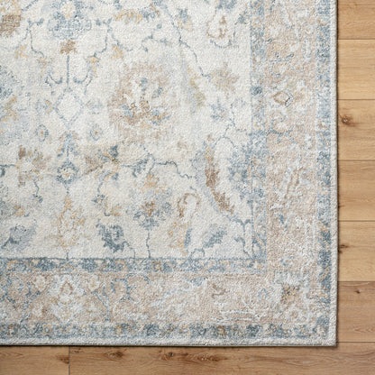 Avellino Rug - 529413 by Livabliss in light beige, light gray, gray, tan, deep teal. Made from face: 90% polypropylene, 10% polyester, warp: 100% cotton