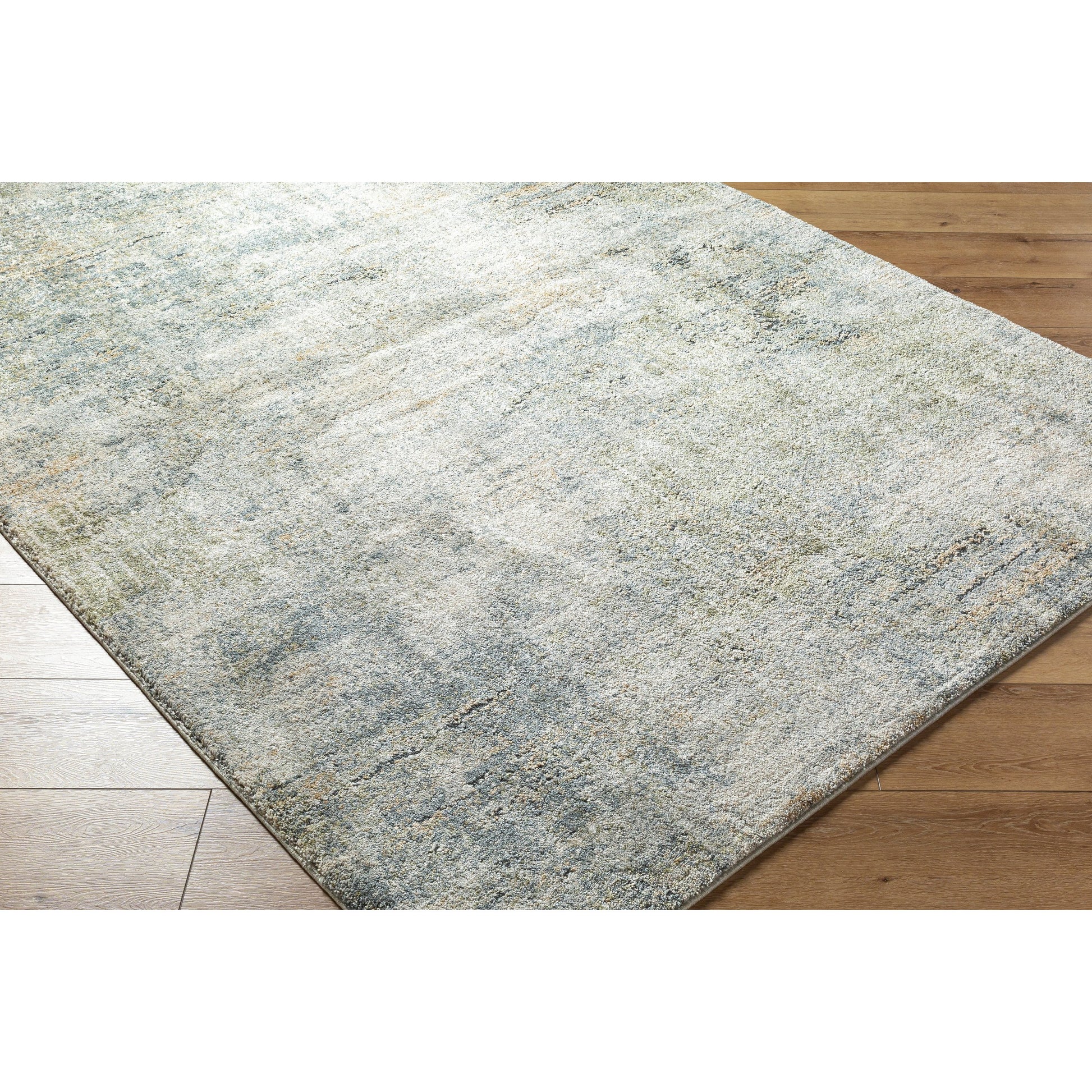 Avellino AVL-2328 Rug by Livabliss in light beige, light gray, gray, deep teal, olive, light olive. Made from face: 90% polypropylene, 10% polyester, warp: 100% cotton in a u