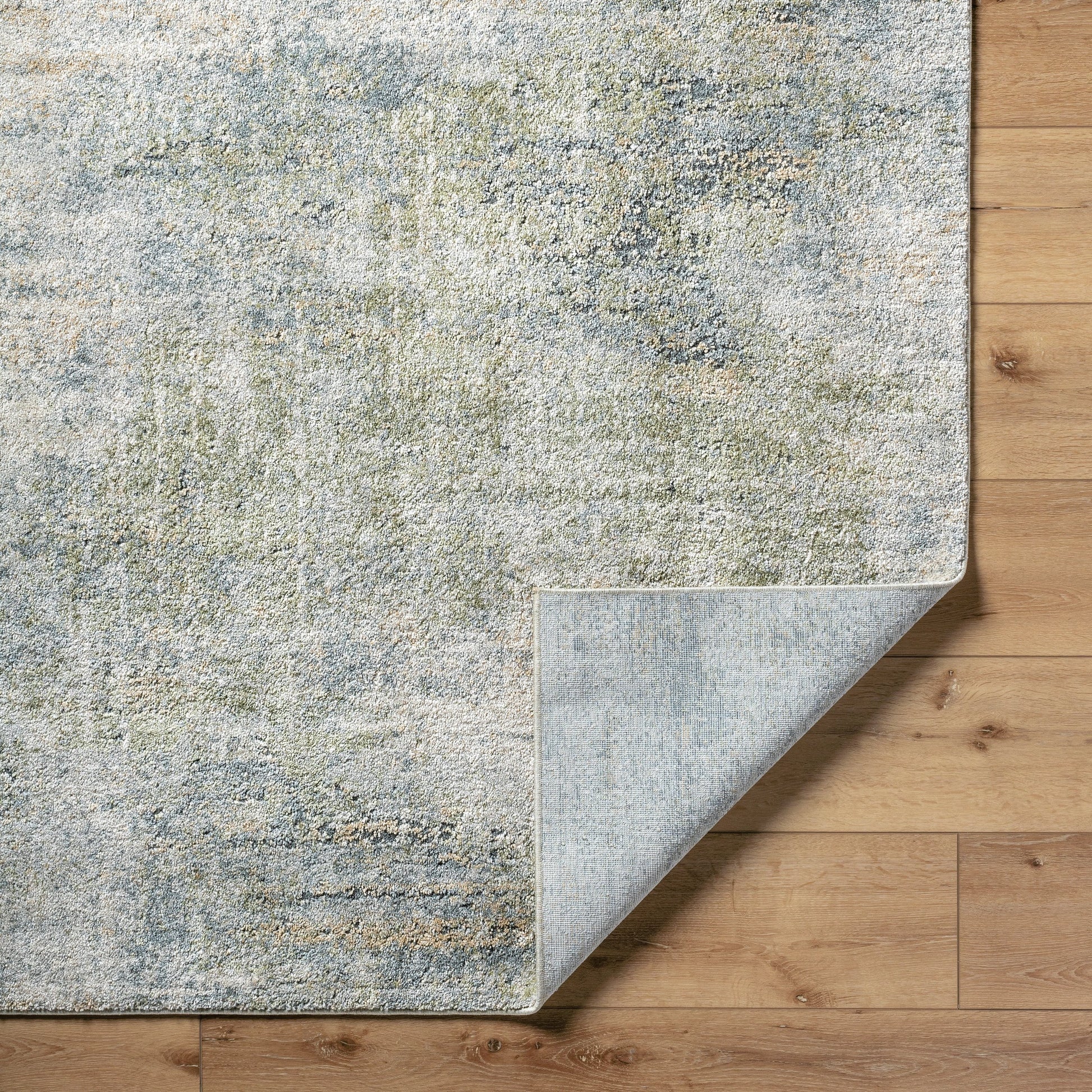 Avellino AVL-2328 Rug by Livabliss in light beige, light gray, gray, deep teal, olive, light olive. Made from face: 90% polypropylene, 10% polyester, wa