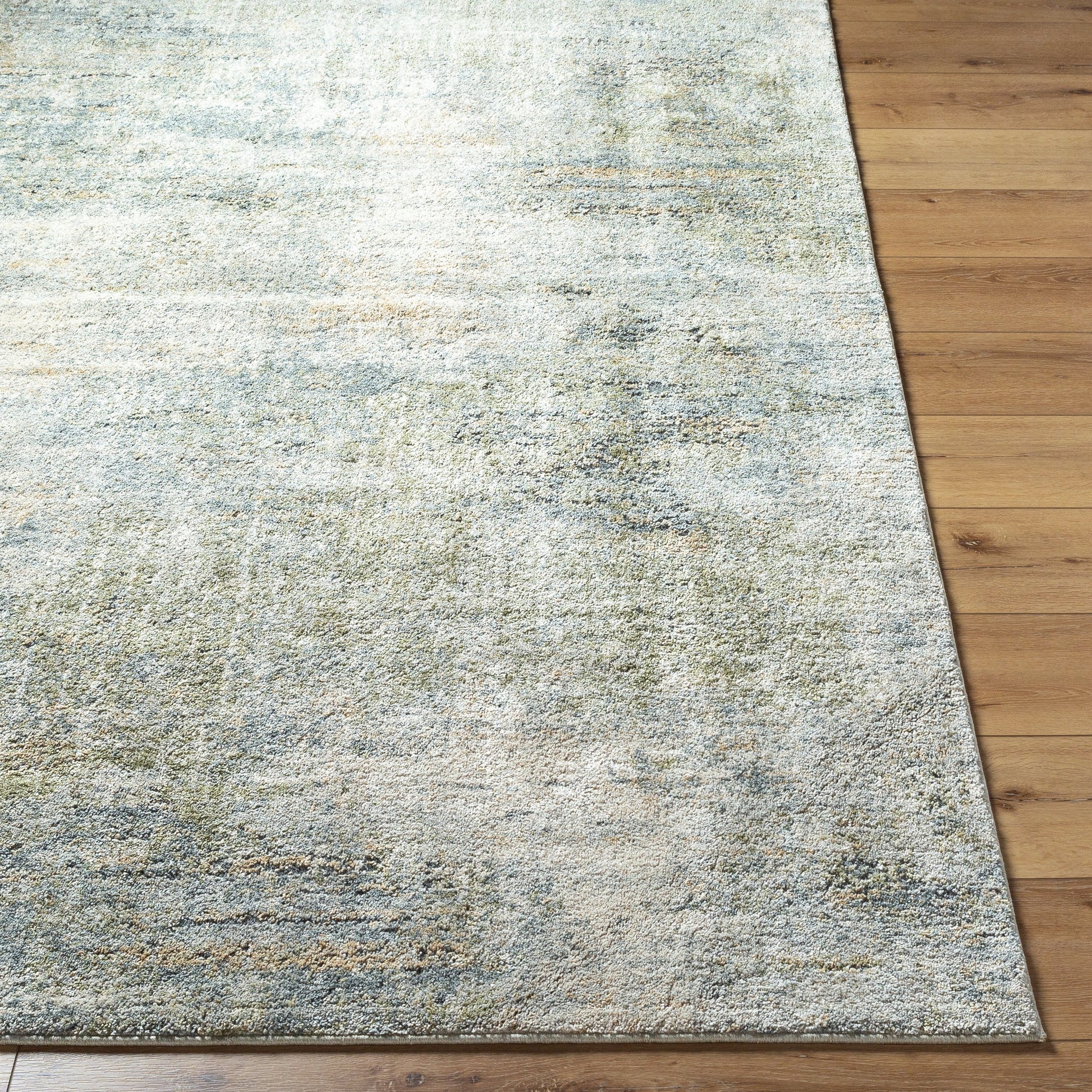 Avellino AVL-2328 Rug by Livabliss in light beige, light gray, gray, deep teal, olive, light olive. Made from face: 90% polypropylene, 10% polyester, wa