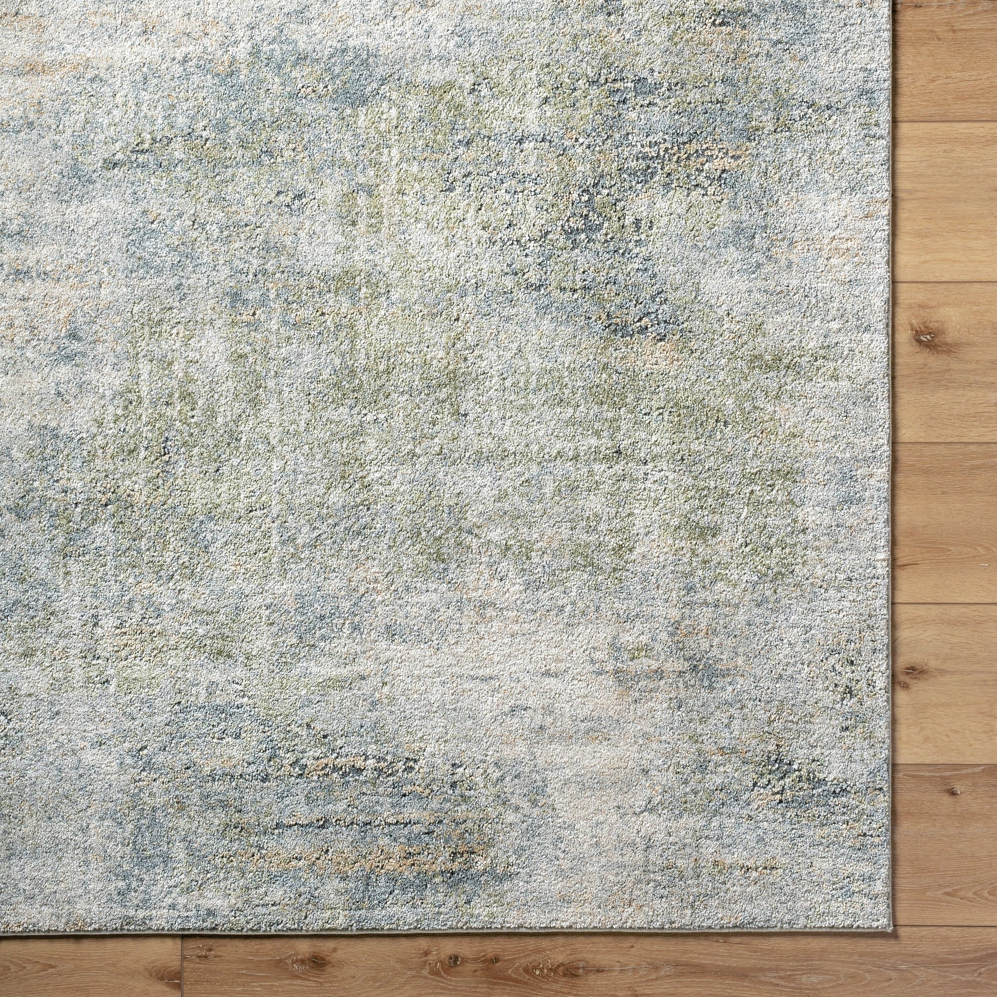 Avellino AVL-2328 Rug by Livabliss in light beige, light gray, gray, deep teal, olive, light olive. Made from face: 90% polypropylene, 10% polyester, wa