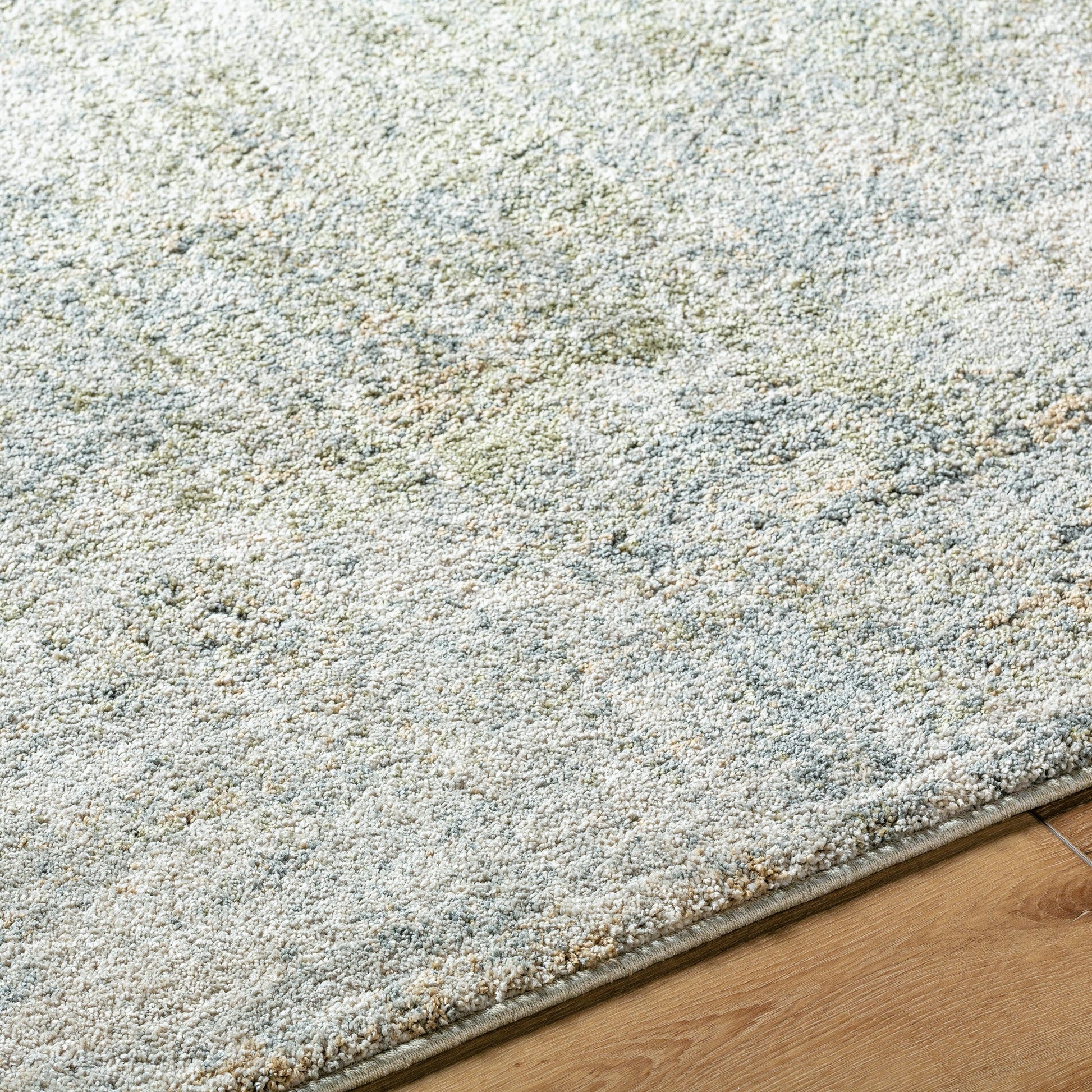 Avellino AVL-2328 Rug by Livabliss in light beige, light gray, gray, deep teal, olive, light olive. Made from face: 90% polypropylene, 10% polyester, wa