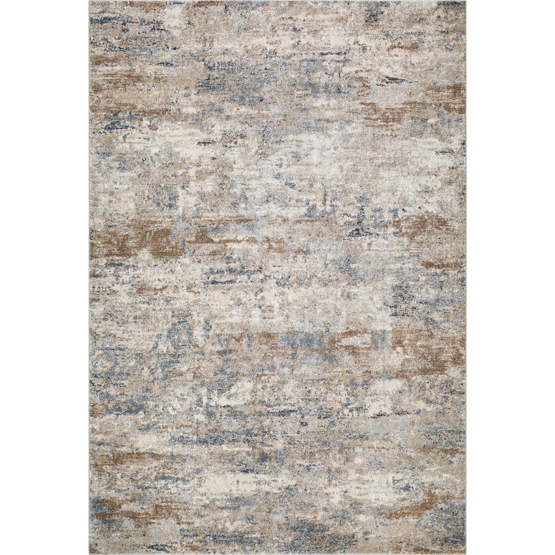Avellino Rug - 529522 by Livabliss in light beige, light gray, gray, tan, deep teal. Made from face: 90% polypropylene, 10% polyester, warp: 100% c