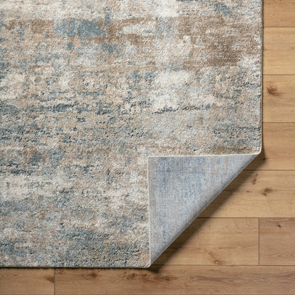 Avellino Rug - 529522 by Livabliss in light beige, light gray, gray, tan, deep teal. Made from face: 90% polypropylene, 10% polyester, warp: 100% cotton