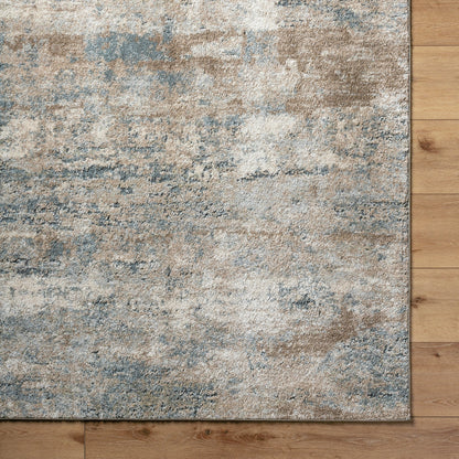 Avellino Rug - 529522 by Livabliss in light beige, light gray, gray, tan, deep teal. Made from face: 90% polypropylene, 10% polyester, warp: 100% cotton