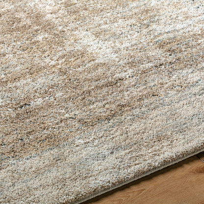 Avellino Rug - 529642 by Livabliss in light beige, light gray, tan, deep teal. Made from face: 90% polypropylene, 10% polyester, warp: 100% cotton in a 