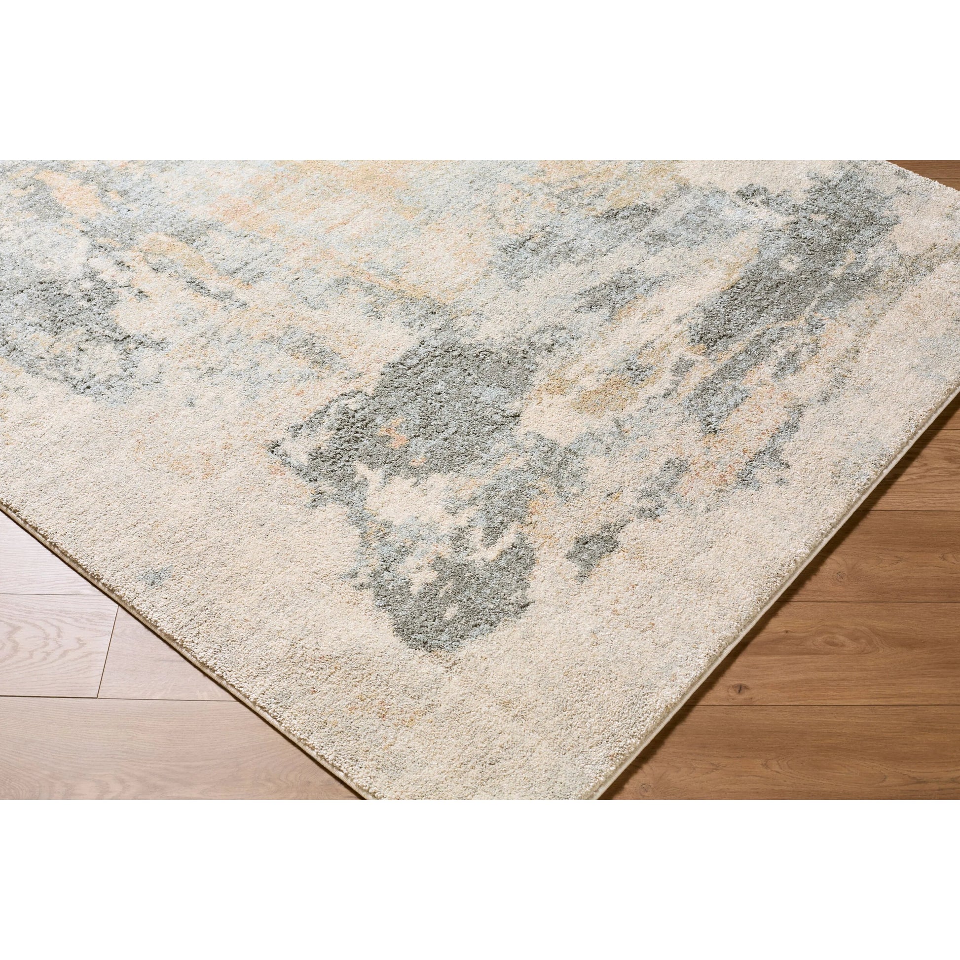Avellino AVL-2348 Rug by Livabliss in light gray, light beige, gray, pale blue, deep teal, light olive. Made from polypropylene, polyester in a unique style.
