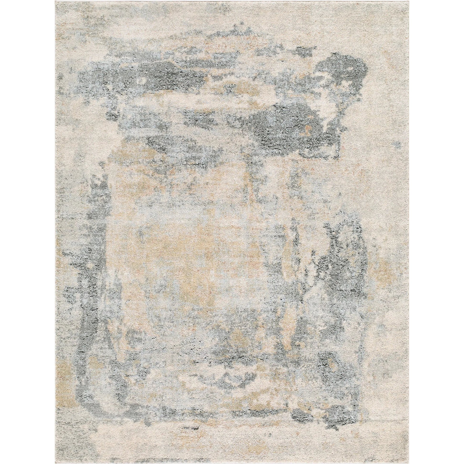 Avellino AVL-2348 Rug by Livabliss in light gray, light beige, gray, pale blue, deep teal, light olive. Made from polypropylene, polyester in a unique style.