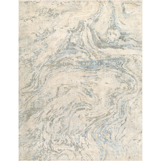 Avellino AVL-2349 Rug by Livabliss in light beige, light gray, gray, pale blue, tan, deep teal. Made from polypropylene, polyester in a unique styl
