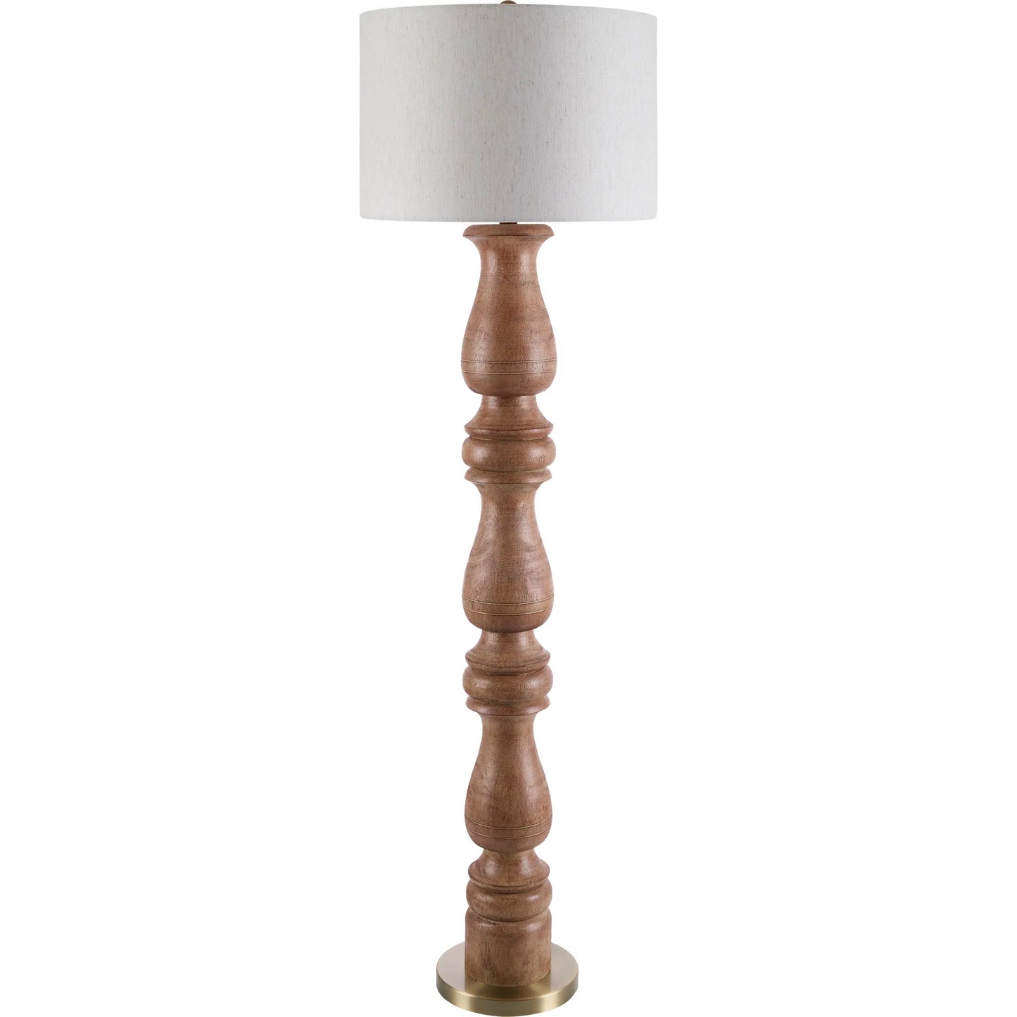 002 SI-2258384 | Primary Silo | Alvimare Light Wood Accent Floor Lamp by Surya. Made from resin, iron, linen, polyester in a transitional style.