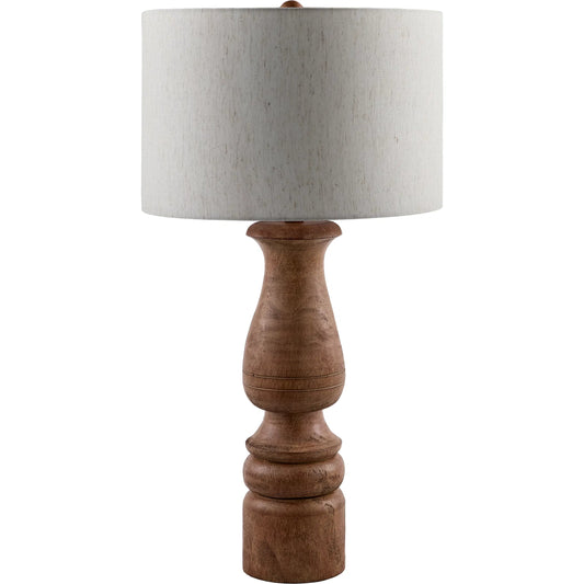 Alvimare Accent Table Lamp by Surya. Made from resin, linen, polyester in a unique style.