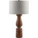 Alvimare Accent Table Lamp by Surya. Made from resin, linen, polyester in a traditional style.