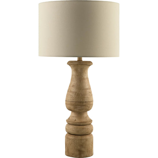 Alvimare Accent Table Lamp by Surya. Made from resin, linen, polyester in a unique style.